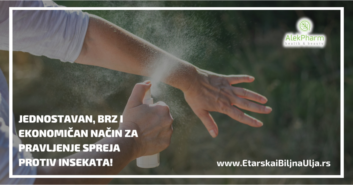 Jednostavan, brz i ekonomičan način za pravljenje spreja protiv insekata!